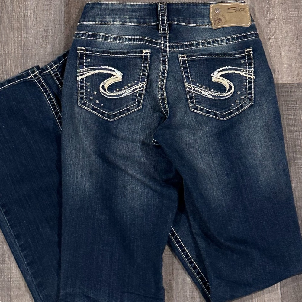 New Women’s Size W24/L33 Silver Jeans Suki Bootcut
